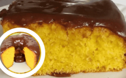 Receita de um Bolo de Cenoura com Cobertura de Chocolate