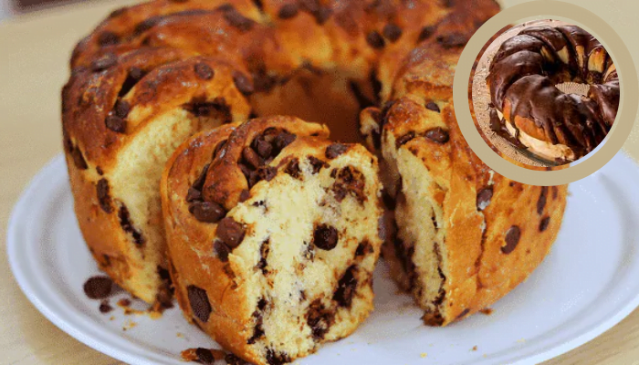 Receita de uma Rosca de Natal  de chocolate