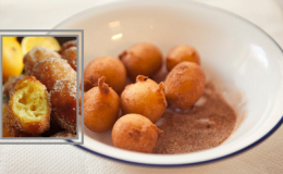 Receita de um saboroso bolinho de chuva.