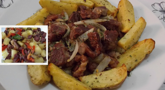 Receita de um Charque com batata