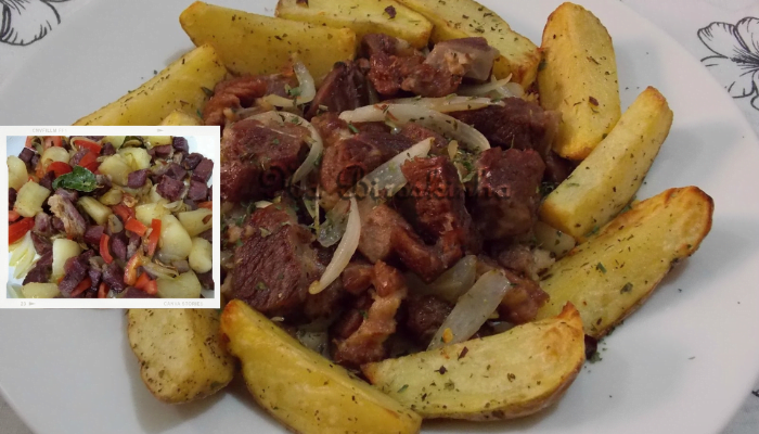 Receita de um Charque com batata 