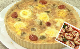 Receita de um Quiche de bacalhau