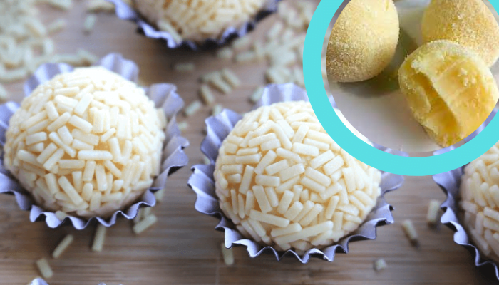 Brigadeiro branco de enrolar veja como fazer