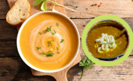 Caldo de Abóbora com Requeijão para os dias frios