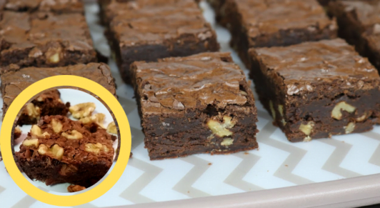 Receita de Brownies com Nozes