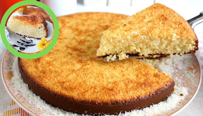 Receita de um bolo de Bolo Queijadinha 