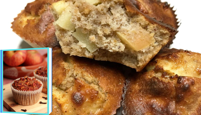 Muffin fit de maça uma receita caseira
