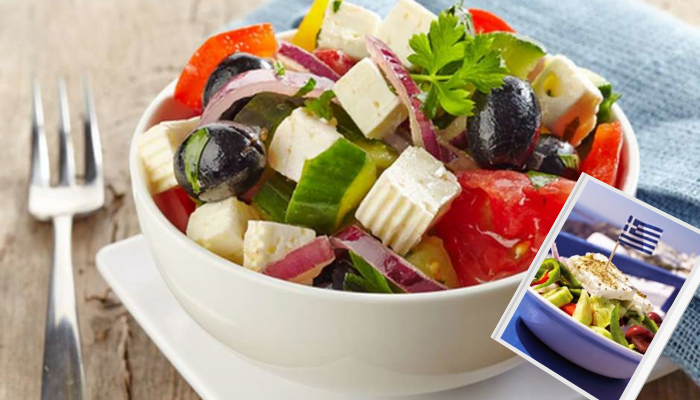 Salada Grega uma receita caseira