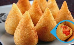 Coxinha de salsicha veja a receita