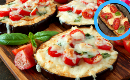 Receita de Pizza de Berinjela Low Carb