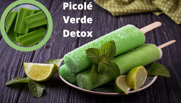 Receita de Picolé Verde Detox
